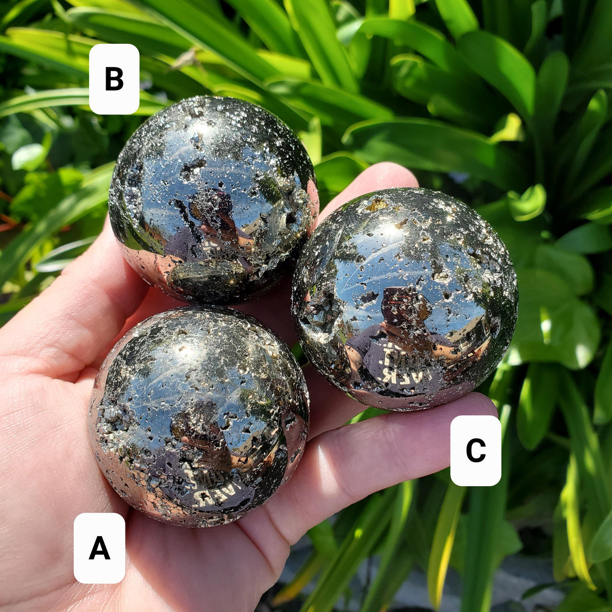 Druzy Pyrite Sphere - Blocks Negativity, Boost Personal Power, Helps Manifestations - Pyrite Crystal Ball Healing Gemstone