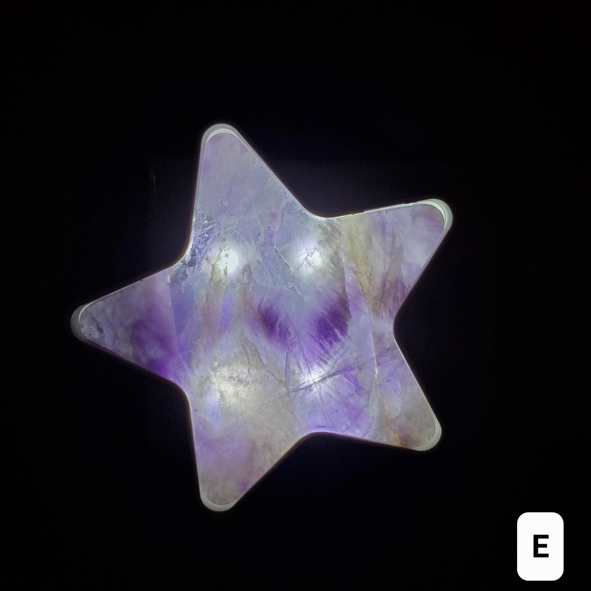 Dream Amethyst Star Plug-In Light - Calming, Energetic Protection, Positivity, Divine Love - Purple Crystal Star Room Decor Accent