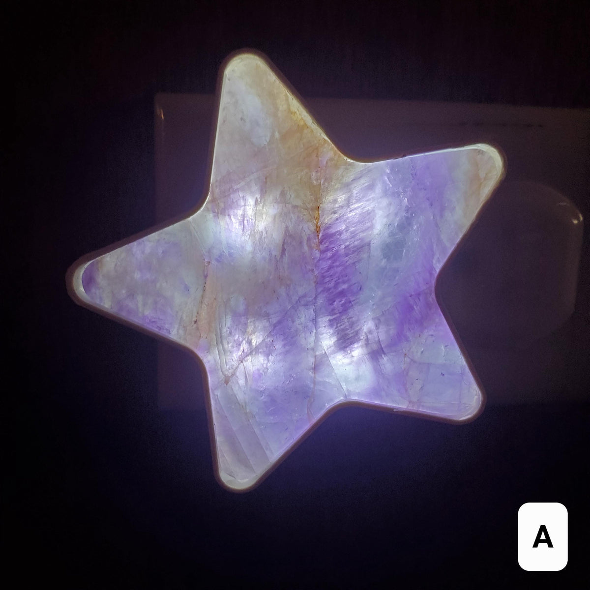 Dream Amethyst Star Plug-In Light - Calming, Energetic Protection, Positivity, Divine Love - Purple Crystal Star Room Decor Accent