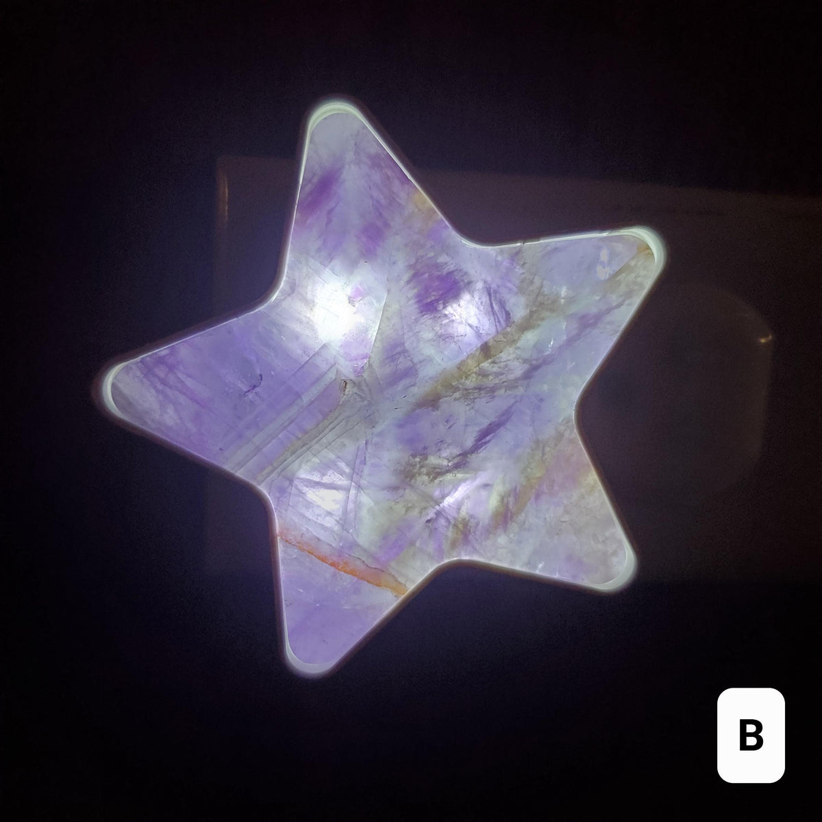 Dream Amethyst Star Plug-In Light - Calming, Energetic Protection, Positivity, Divine Love - Purple Crystal Star Room Decor Accent