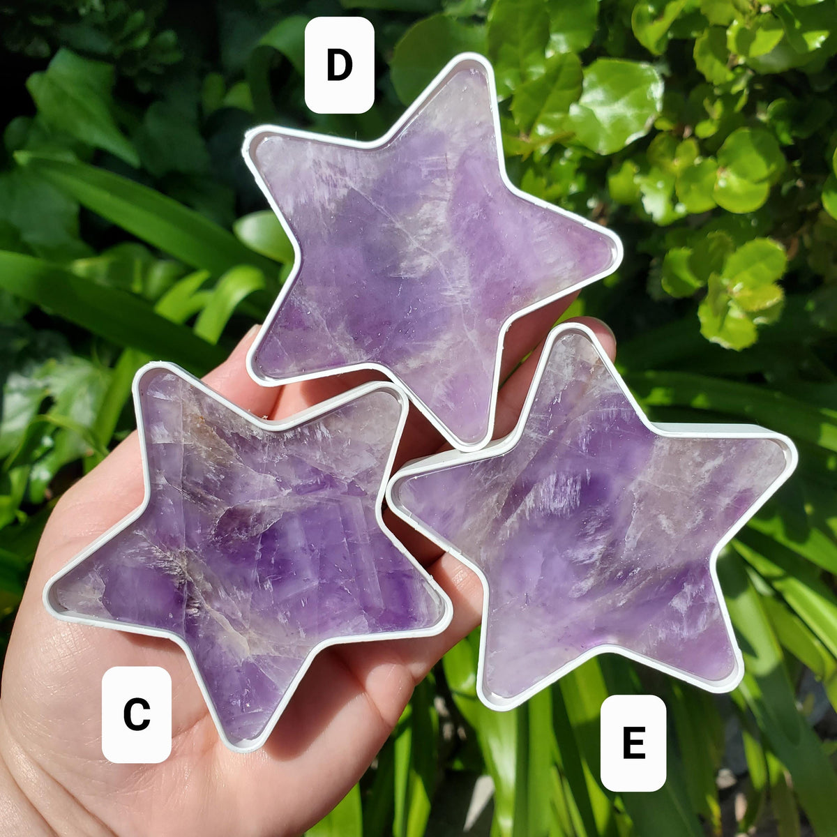 Dream Amethyst Star Plug-In Light - Calming, Energetic Protection, Positivity, Divine Love - Purple Crystal Star Room Decor Accent