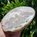 Pink Amethyst Flower Agate Slab - Gentle, Nourishing, Growth, Positivity, Grounding - Pink Crystal Display Healing Crystals Gemstone Plate