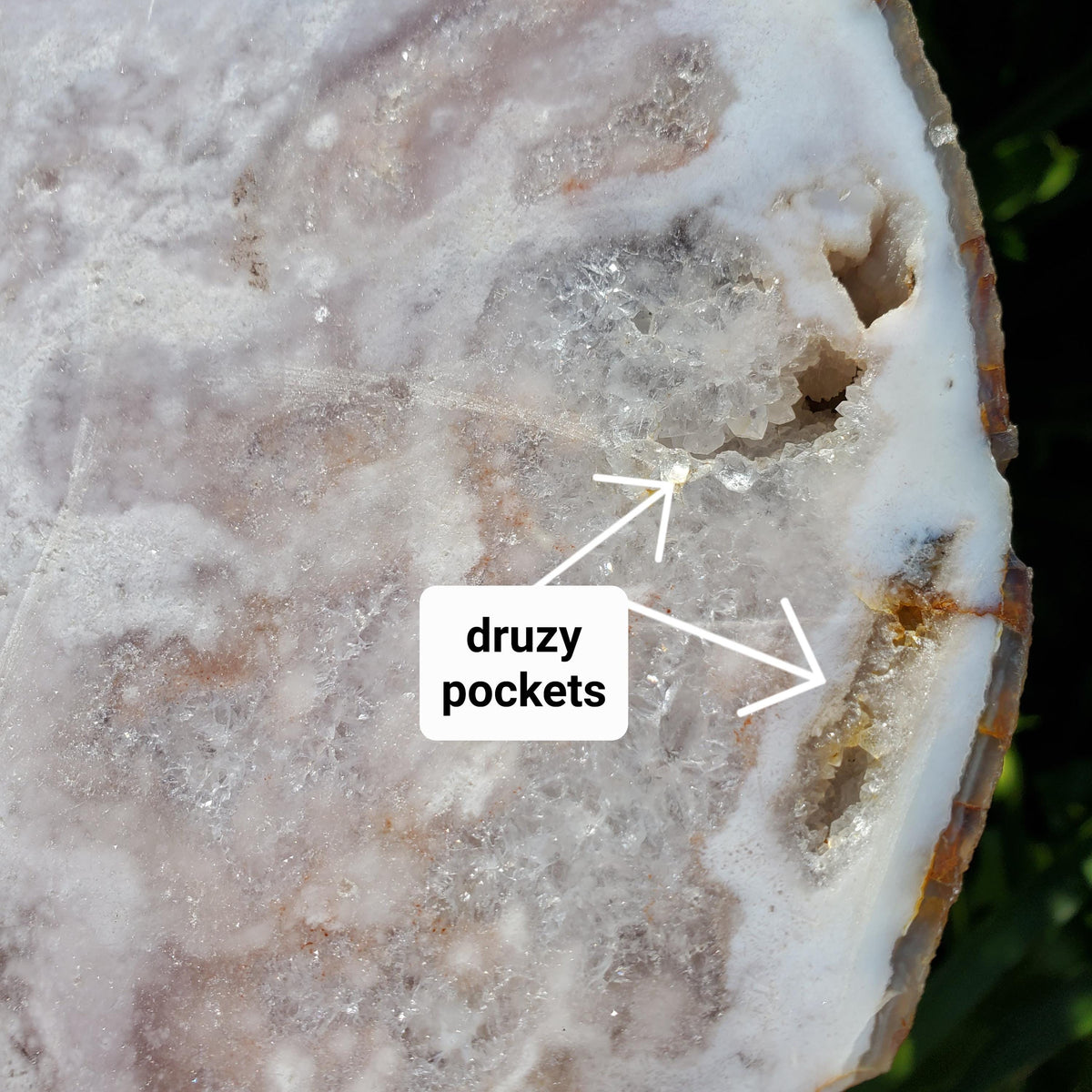 Pink Amethyst Flower Agate Slab - Gentle, Nourishing, Growth, Positivity, Grounding - Pink Crystal Display Healing Crystals Gemstone Plate