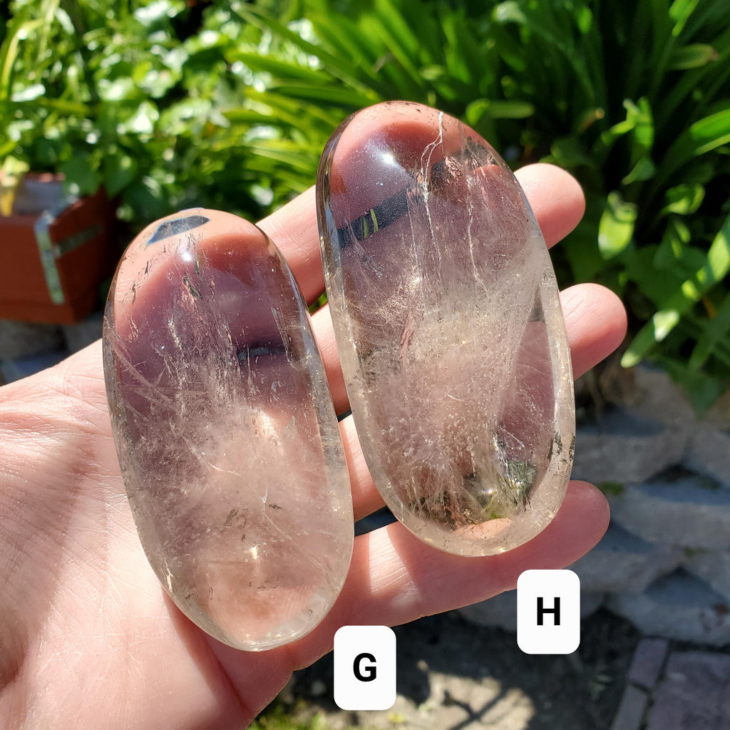 Irregular Chunky Smoky Quartz Palm Stone - Grounding, Purifies Your Energy Field - Crystal Hand Stone Healing Gemstone Dark Color