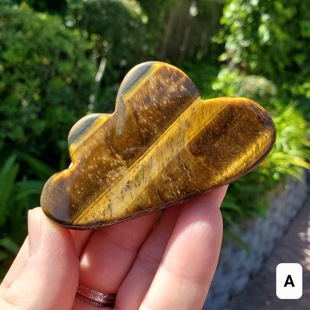 Tiger Eye Cloud - Courage, Motivation, Confidence, Grounding, Energetic Protection, Energy - Tigers Eye Crystal Healing Cloud Gemstone