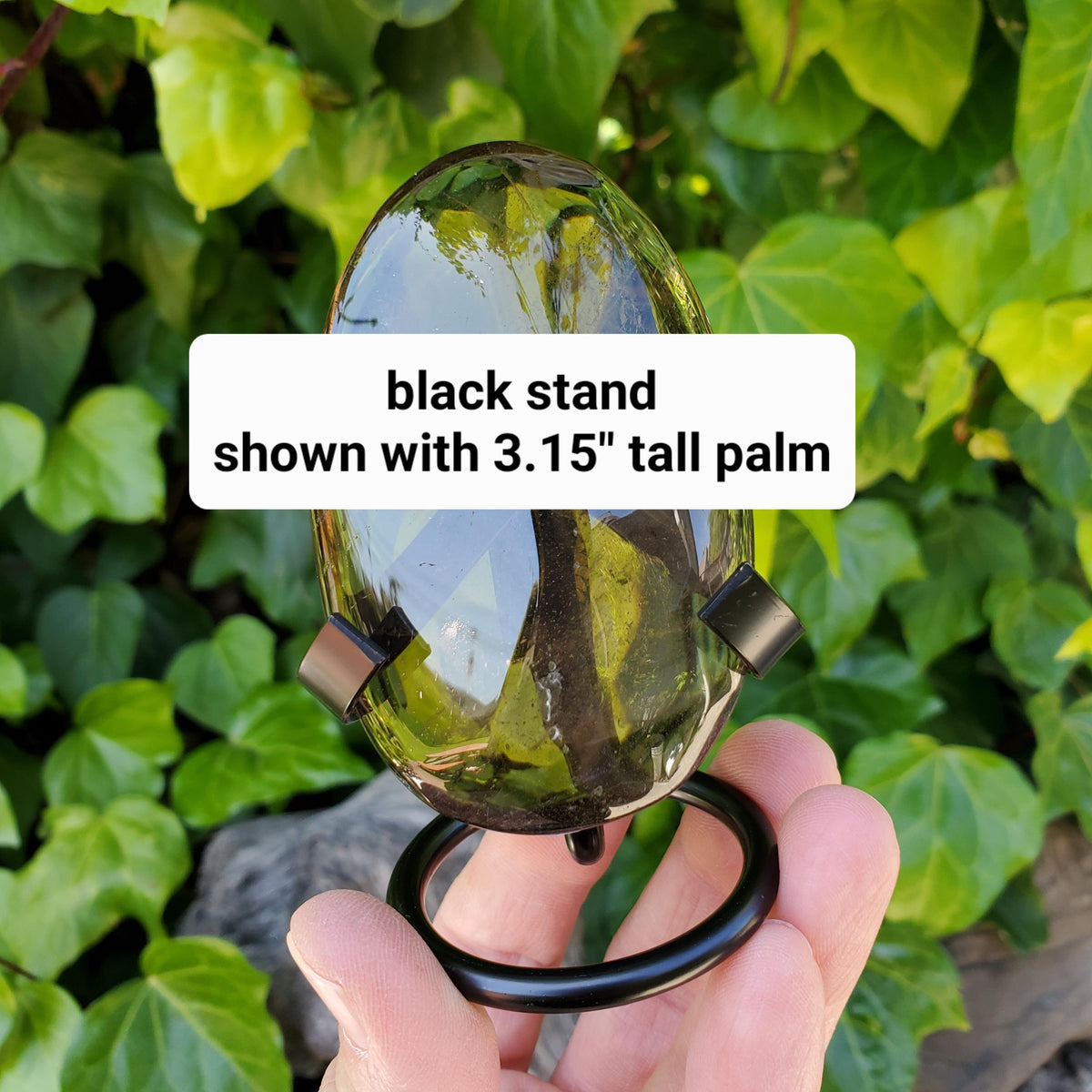 Small Metal Stand for Crystals - STAND ONLY - To Display Your Crystal Hearts, Carvings, Palms and More - Size Details in Description