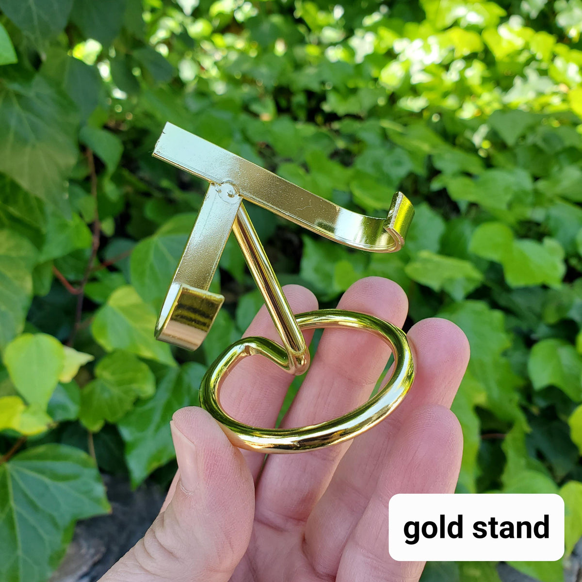 Small Metal Stand for Crystals - STAND ONLY - To Display Your Crystal Hearts, Carvings, Palms and More - Size Details in Description