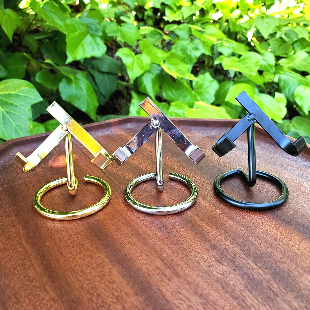 Small Metal Stand for Crystals - STAND ONLY - To Display Your Crystal Hearts, Carvings, Palms and More - Size Details in Description