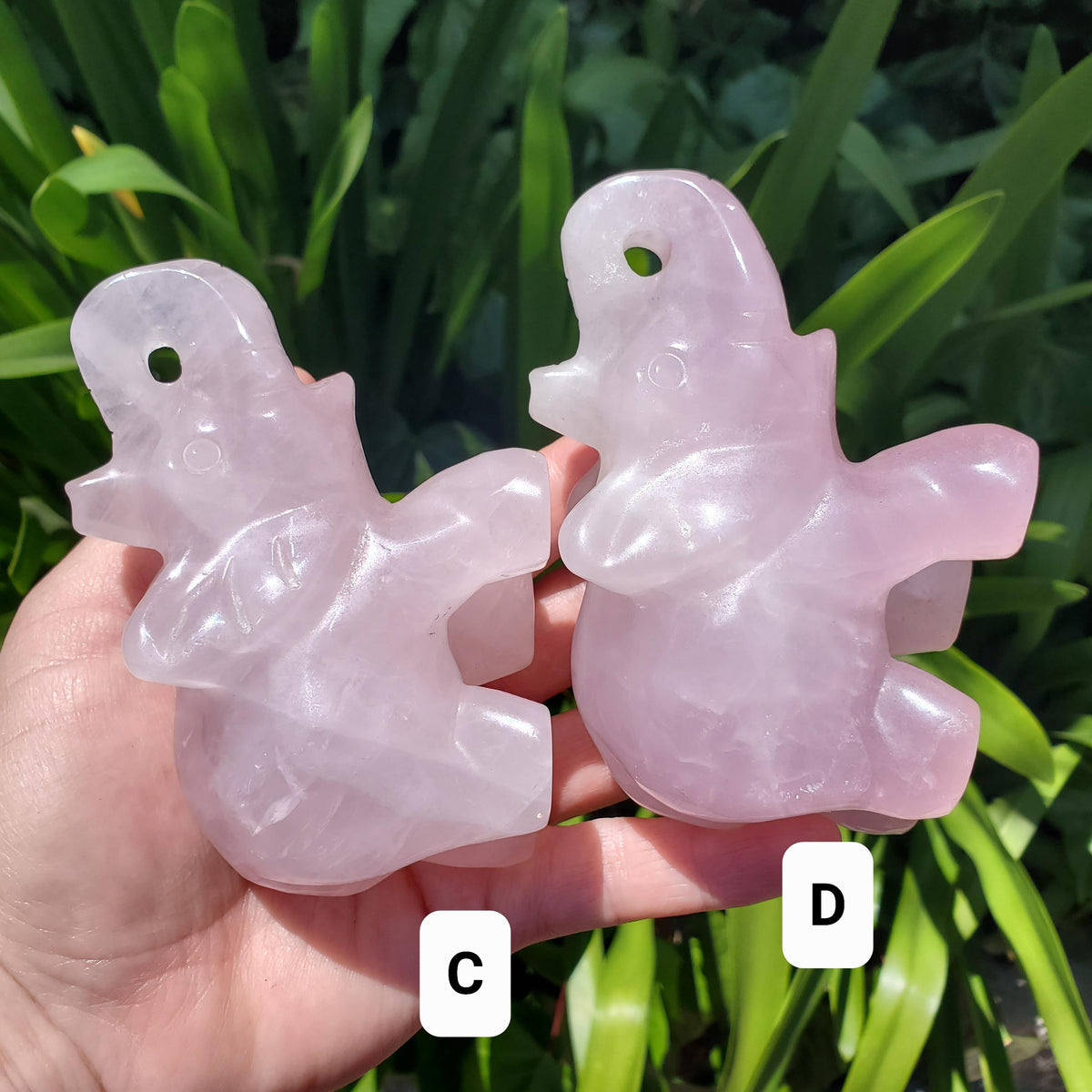 Cute Rose Quartz Elephant - Unconditional Love, Compassion, Forgiveness - Pink Crystal Elephant Healing Crystals Gemstones