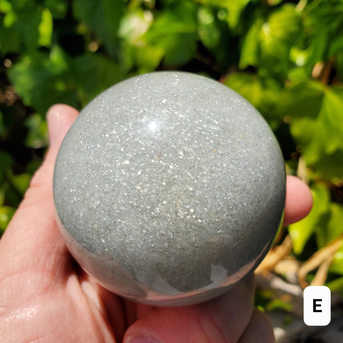 Flashy Quartz with Muscovite Sphere - Reflection, Clear Mind, Physic Abilities, Connect To Higher Self - Sparkly Mica Healing Gemstone