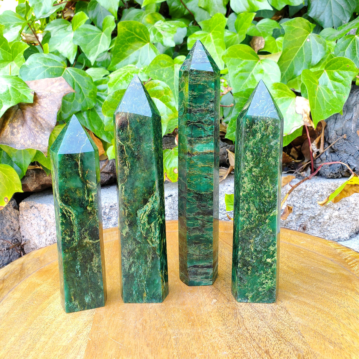 Big Emerald Tower - Heals Heart Chakra, Compassion, Acceptance, Wisdom, Confidence - 8.25" to 9.25" Green Emerald Crystal Point Gemstone