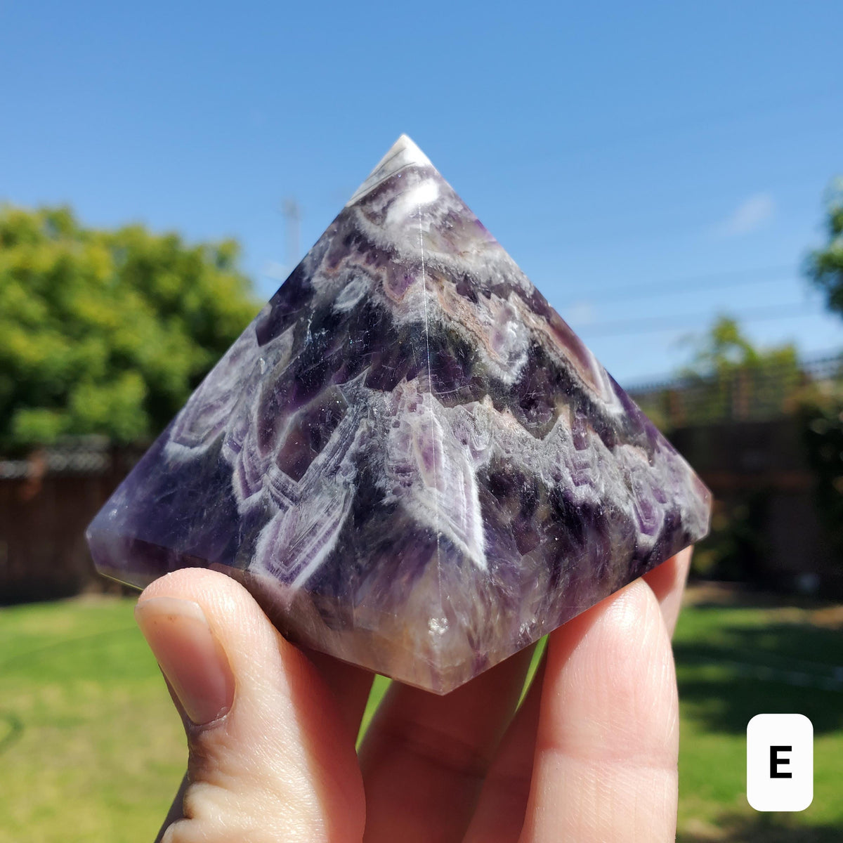 Dream Amethyst Pyramid - Calming, Energetic Protection, Positivity, Divine Love - Purple Amethyst Crystal Pyramid Healing Gemstones