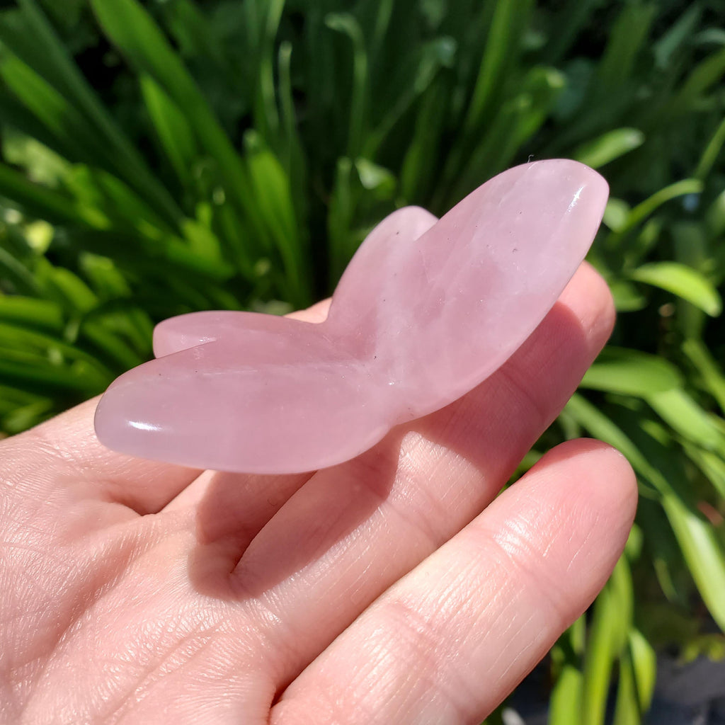 3D Rose Quartz Butterfly - Unconditional Love, Passion, Forgiveness - Pink Crystal Butterfly Stone Healing Crystals Gemstones