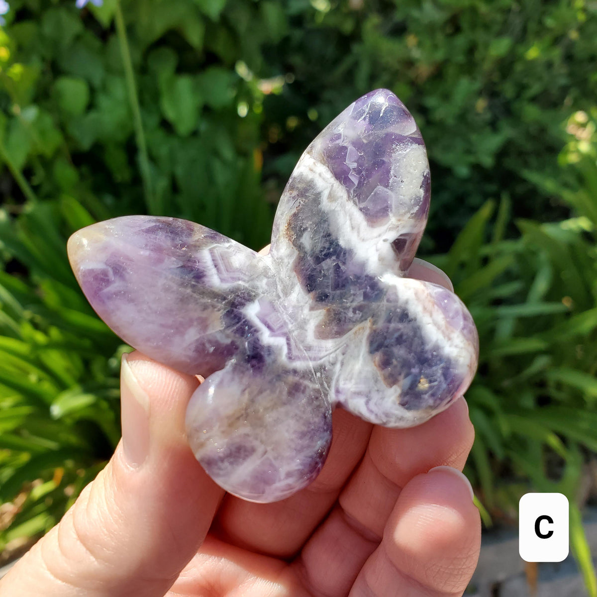 3D Dream Amethyst Butterfly - Divine Love, Calming, Energetic Protection, Positivity - Purple Amethyst Flying Butterfly Healing Gemstone