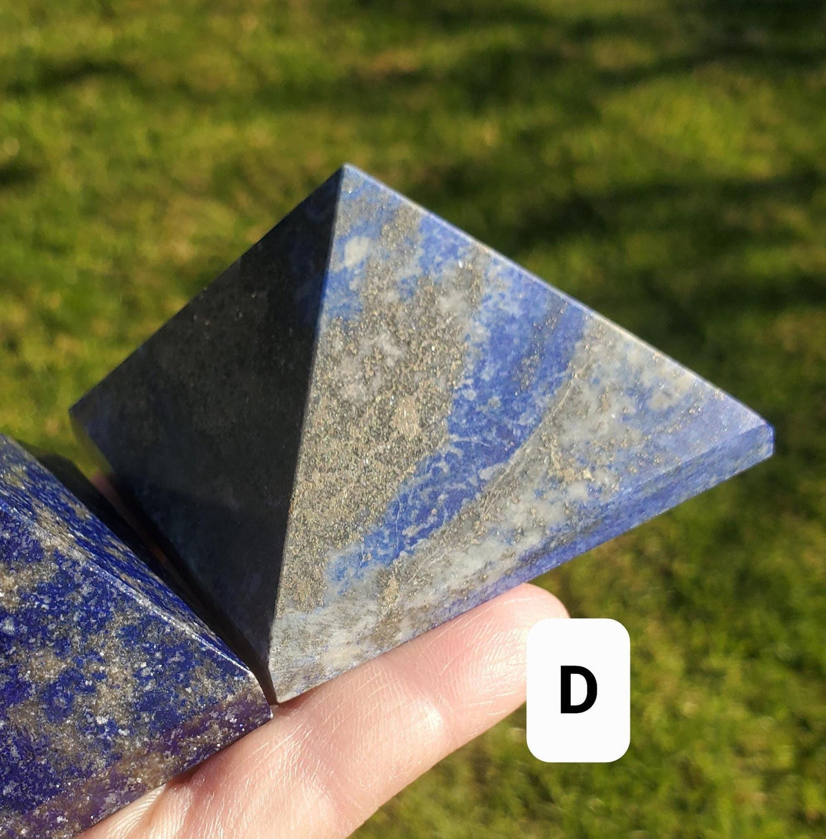 Chunky Lapis Lazuli Pyramid - Speak Your Truth, Stand In Your Power, Communication - Lapiz Lazuli Crystal Pyramid Healing Gemstone