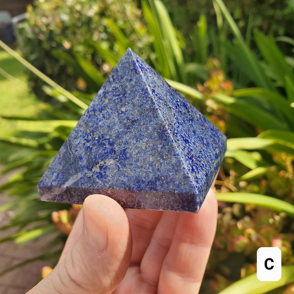 Chunky Lapis Lazuli Pyramid - Speak Your Truth, Stand In Your Power, Communication - Lapiz Lazuli Crystal Pyramid Healing Gemstone