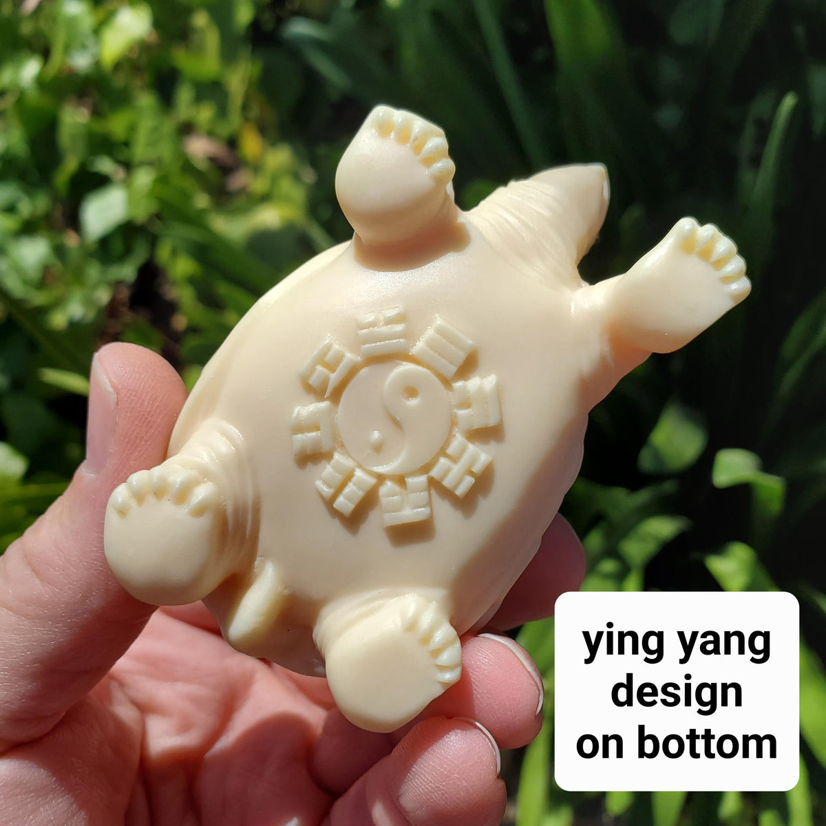 Ivory Nut Turtle Carving with Feng Shui Coin Design - Prosperity, Happiness, Love, Abundance - 3" Carved Tortoise Figurine Statue Home Decor