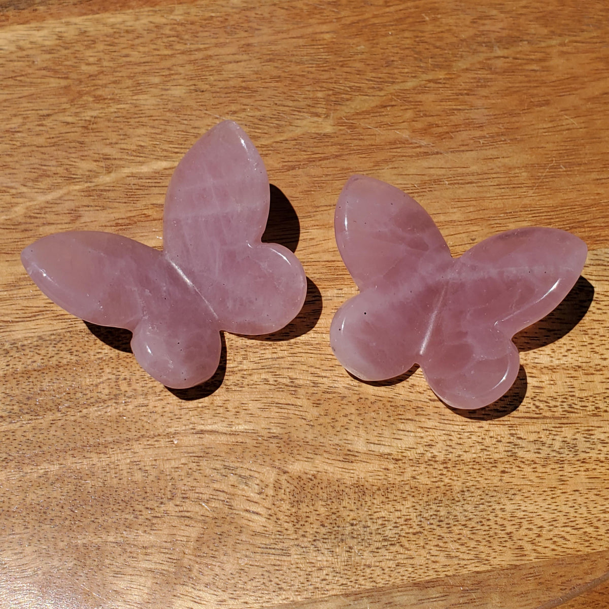 3D Rose Quartz Butterfly - Unconditional Love, Passion, Forgiveness - Pink Crystal Butterfly Stone Healing Crystals Gemstones