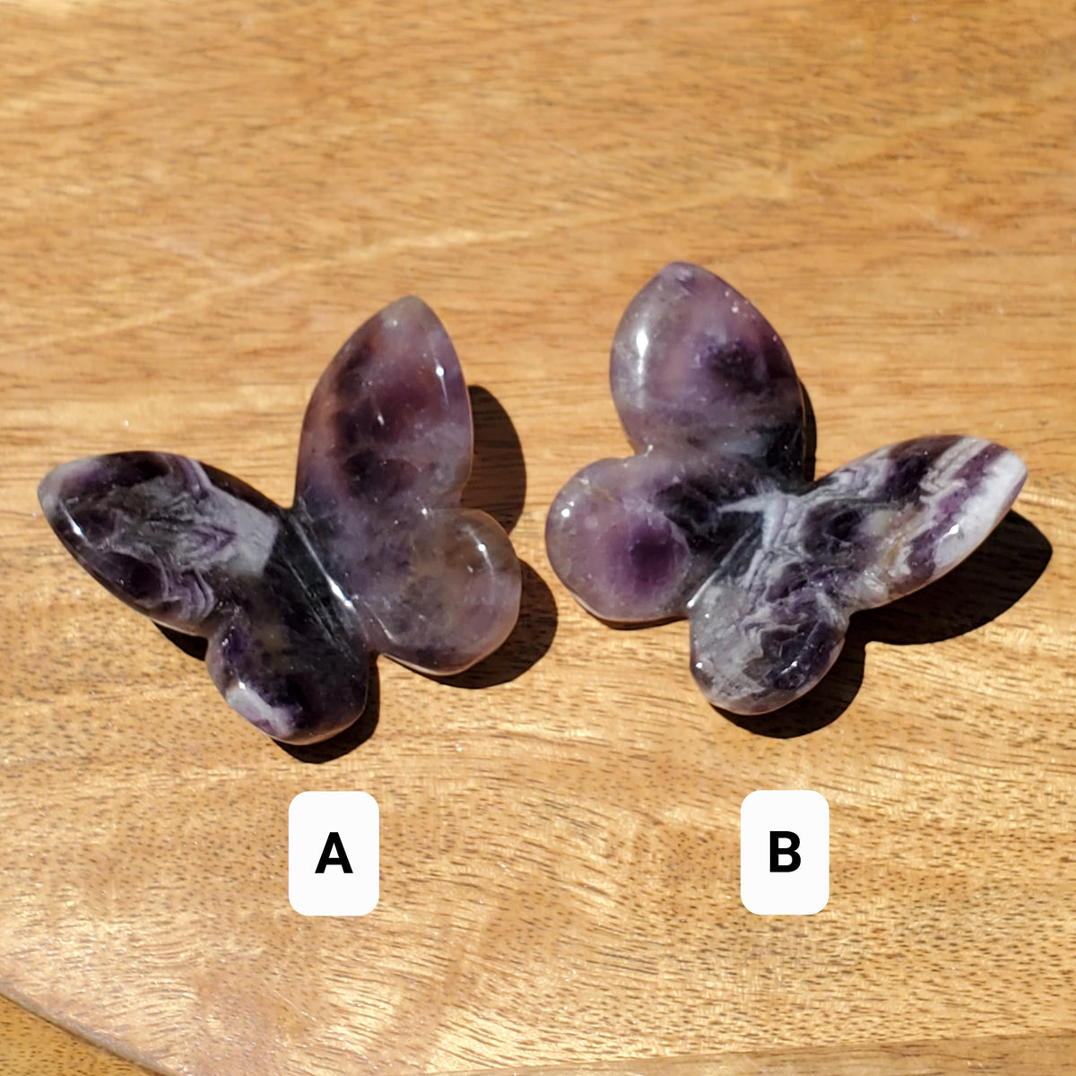 3D Dream Amethyst Butterfly - Divine Love, Calming, Energetic Protection, Positivity - Purple Amethyst Flying Butterfly Healing Gemstone