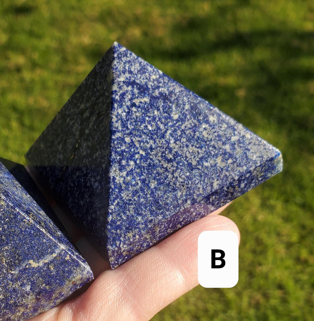 Chunky Lapis Lazuli Pyramid - Speak Your Truth, Stand In Your Power, Communication - Lapiz Lazuli Crystal Pyramid Healing Gemstone