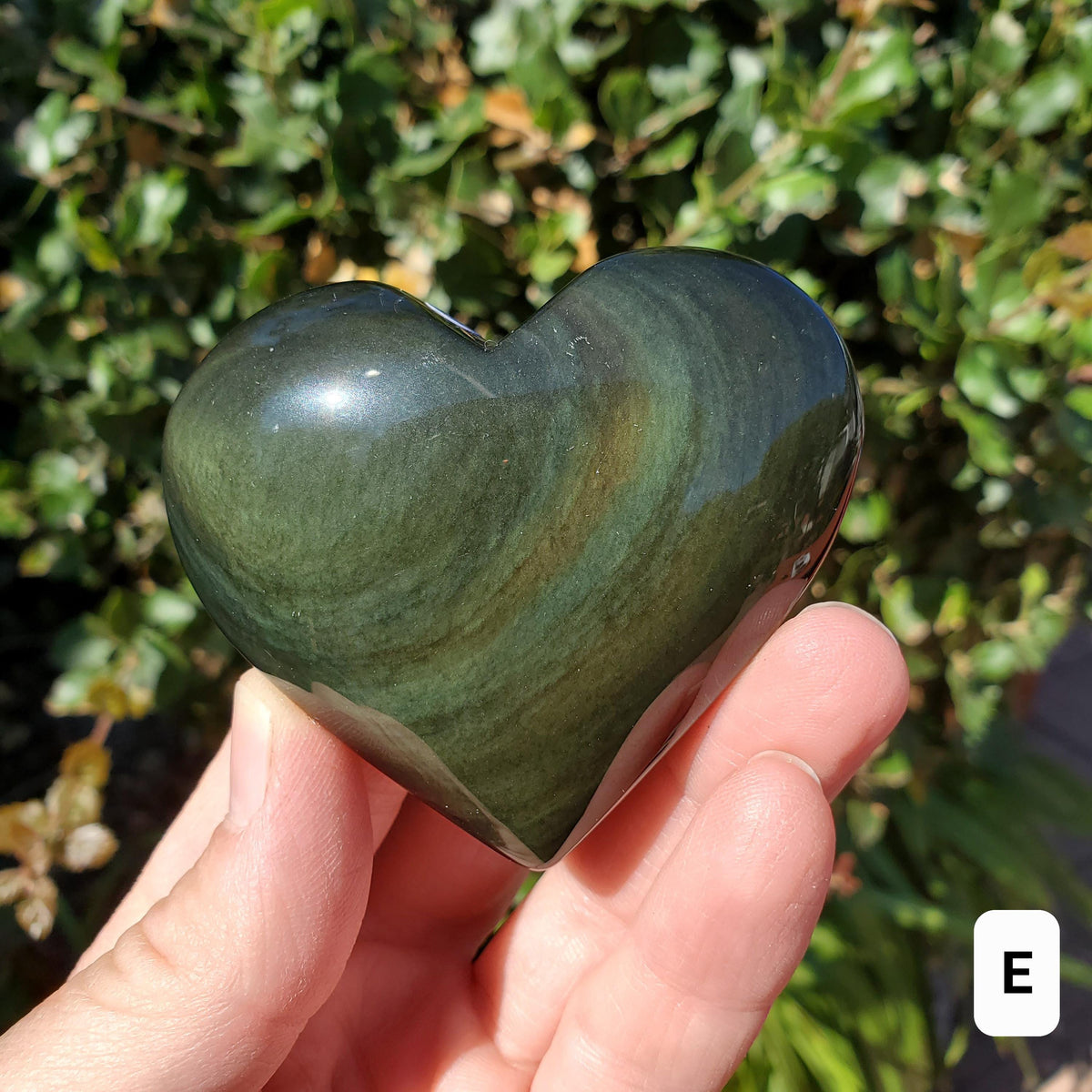 Rainbow Obsidian Heart - Emotional Healing, Release The Negative & Replace with Positive - Obsidian Black Heart Healing Crystals Gemstones