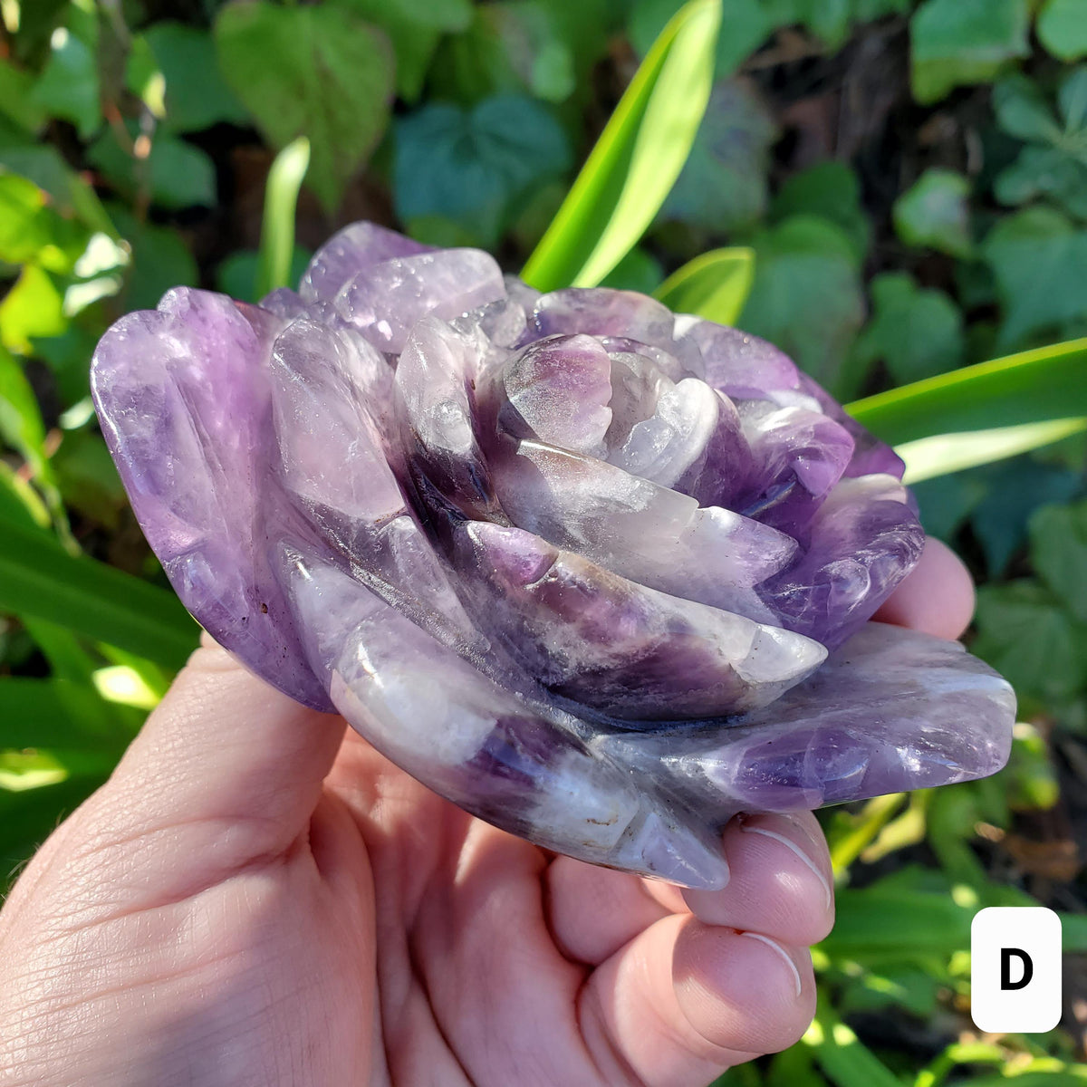 Big Dream Amethyst Flower - Calming, Energetic Protection, Positivity, Spiritual Connection - Purple Amethyst Rose Statement Crystal Healing