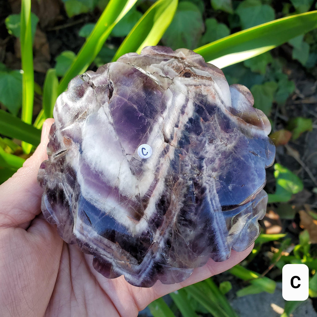 Big Dream Amethyst Flower - Calming, Energetic Protection, Positivity, Spiritual Connection - Purple Amethyst Rose Statement Crystal Healing