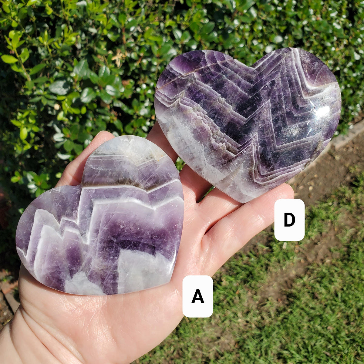 Dream Amethyst Heart on Stand - Calming, Energetic Protection, Positivity, Divine Love - Purple Amethyst Crystal Healing Statement