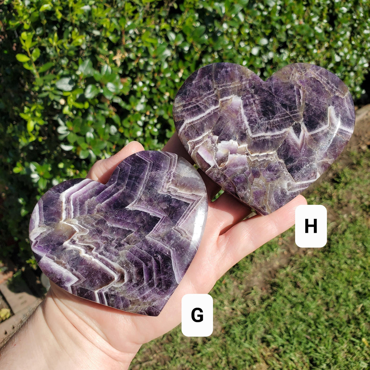 Dream Amethyst Heart on Stand - Calming, Energetic Protection, Positivity, Divine Love - Purple Amethyst Crystal Healing Statement