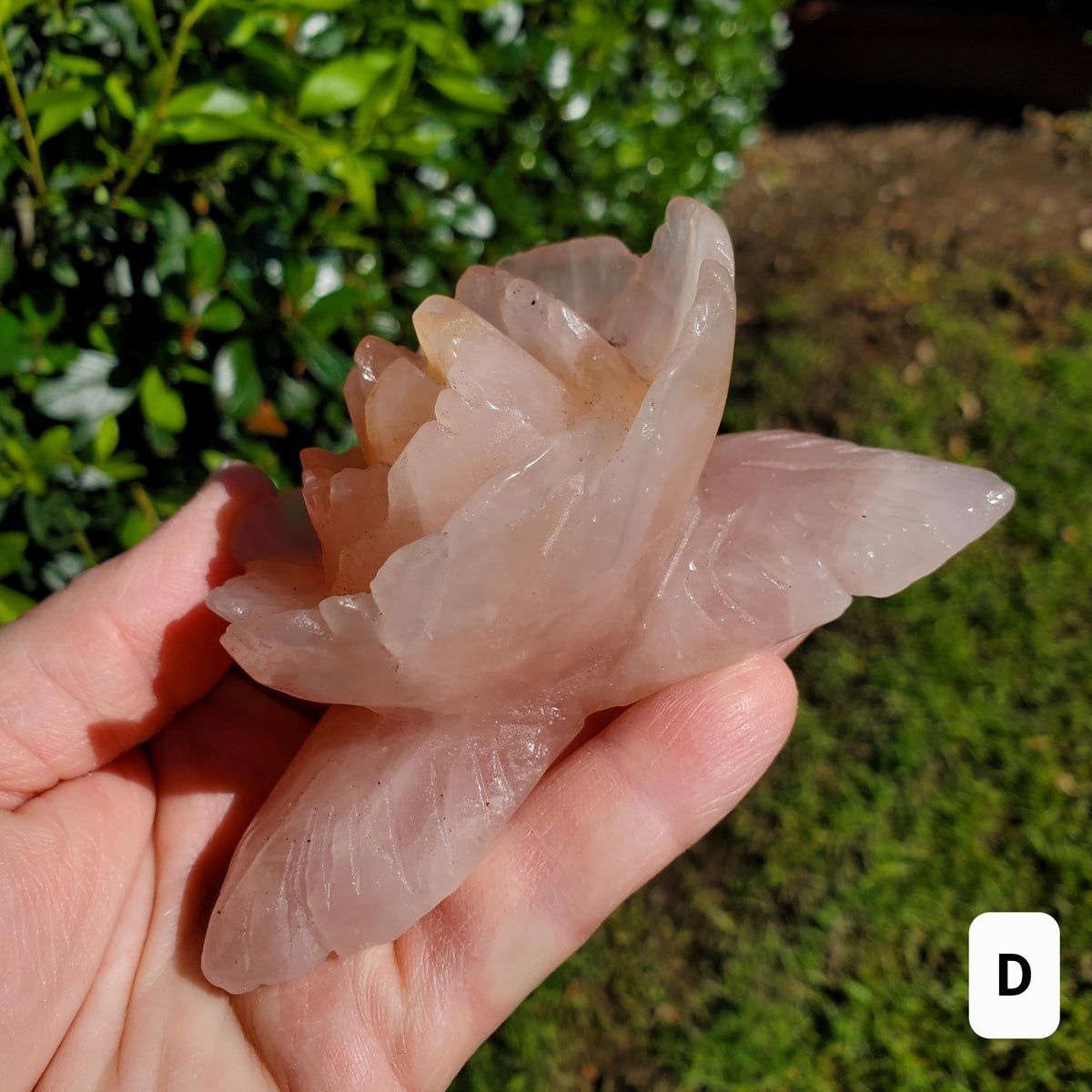 Big Rose Quartz Flower - Unconditional Love, Compassion, Self Love - Pink Crystal Rose Stone Healing Crystals Gemstone Statement