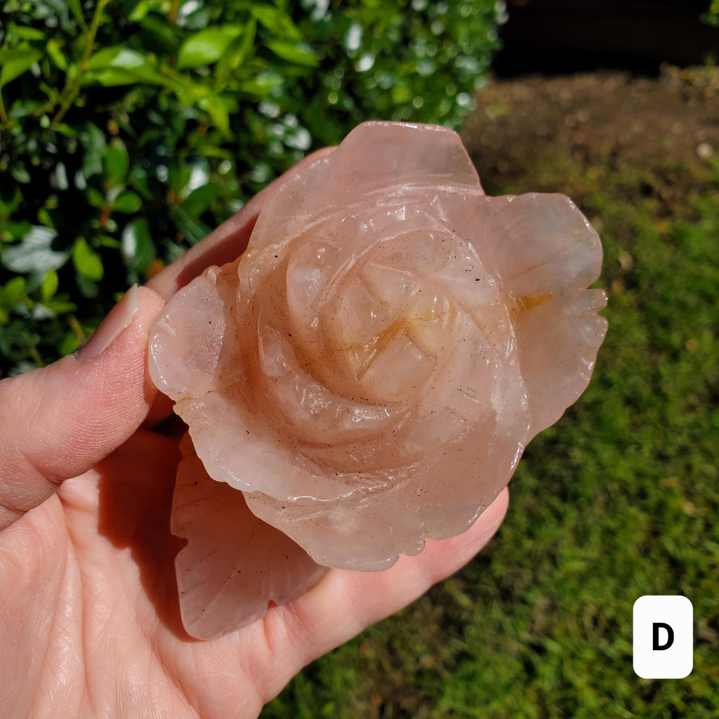 Big Rose Quartz Flower - Unconditional Love, Compassion, Self Love - Pink Crystal Rose Stone Healing Crystals Gemstone Statement