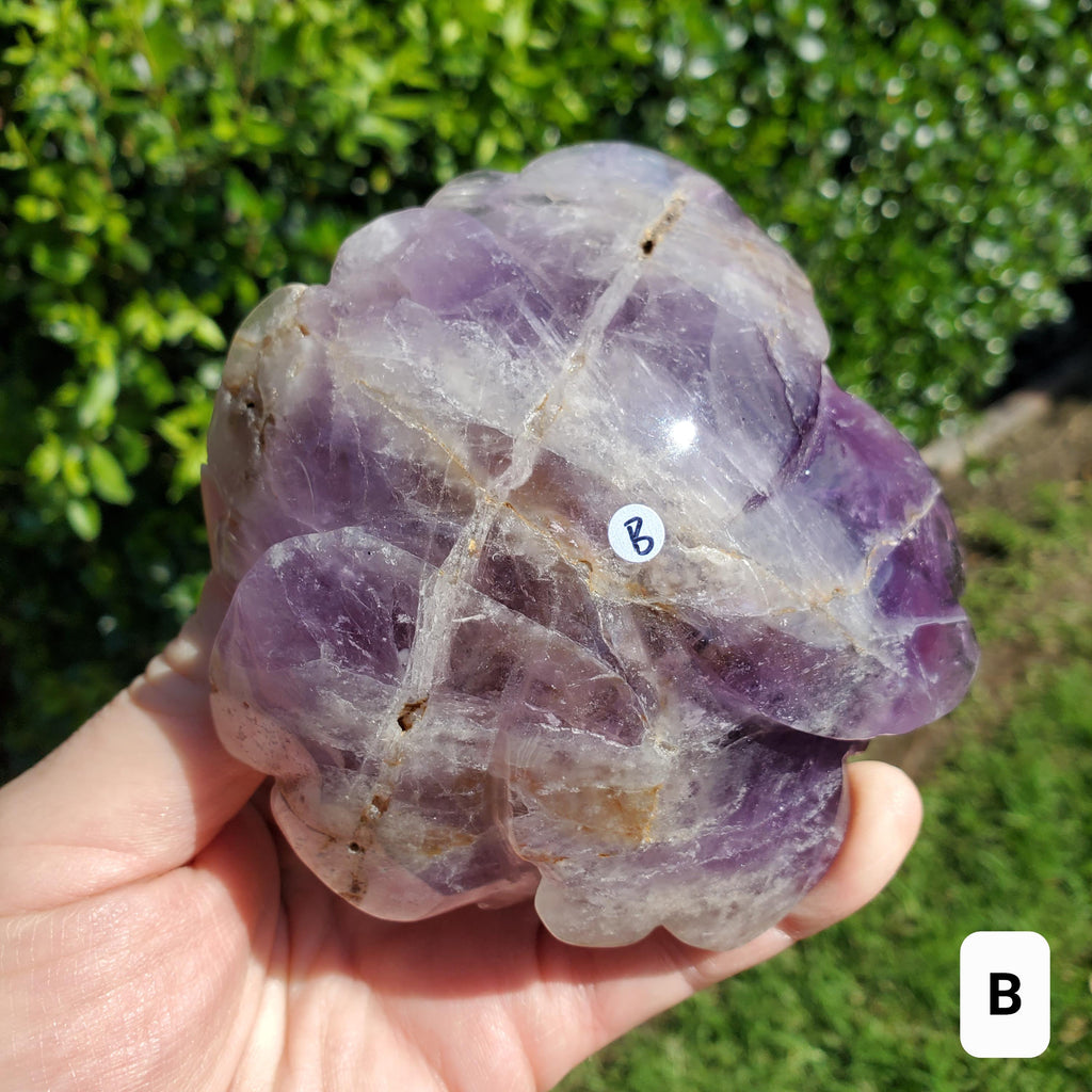 Big Dream Amethyst Flower - Calming, Energetic Protection, Positivity, Spiritual Connection - Purple Amethyst Rose Statement Crystal Healing
