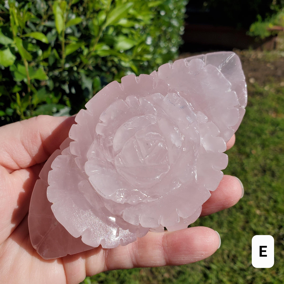 Big Rose Quartz Flower - Unconditional Love, Compassion, Self Love - Pink Crystal Rose Stone Healing Crystals Gemstone Statement