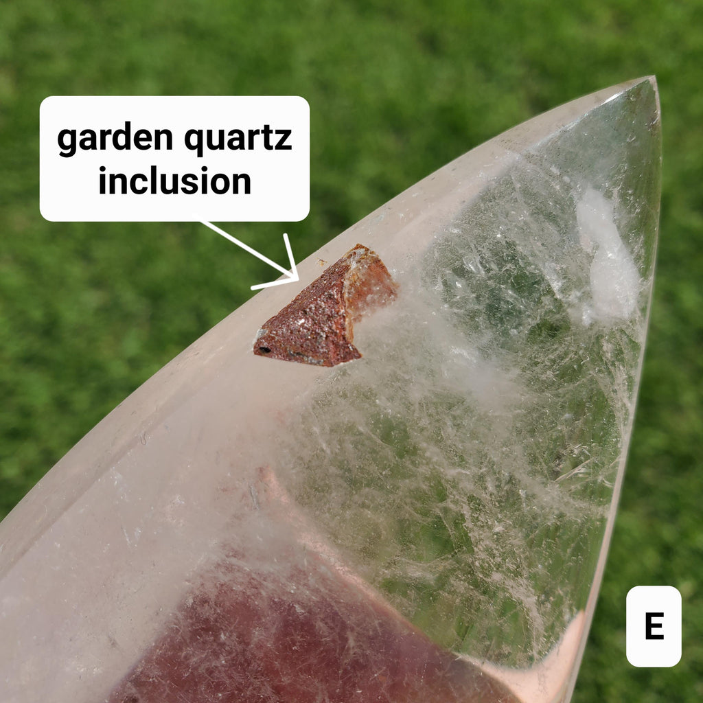Chunky Clear Quartz Flame - Counteracts Negativity, Energizes Positive Energy, Cleanses The Aura - Standing Quartz Crystal Point Gemstone