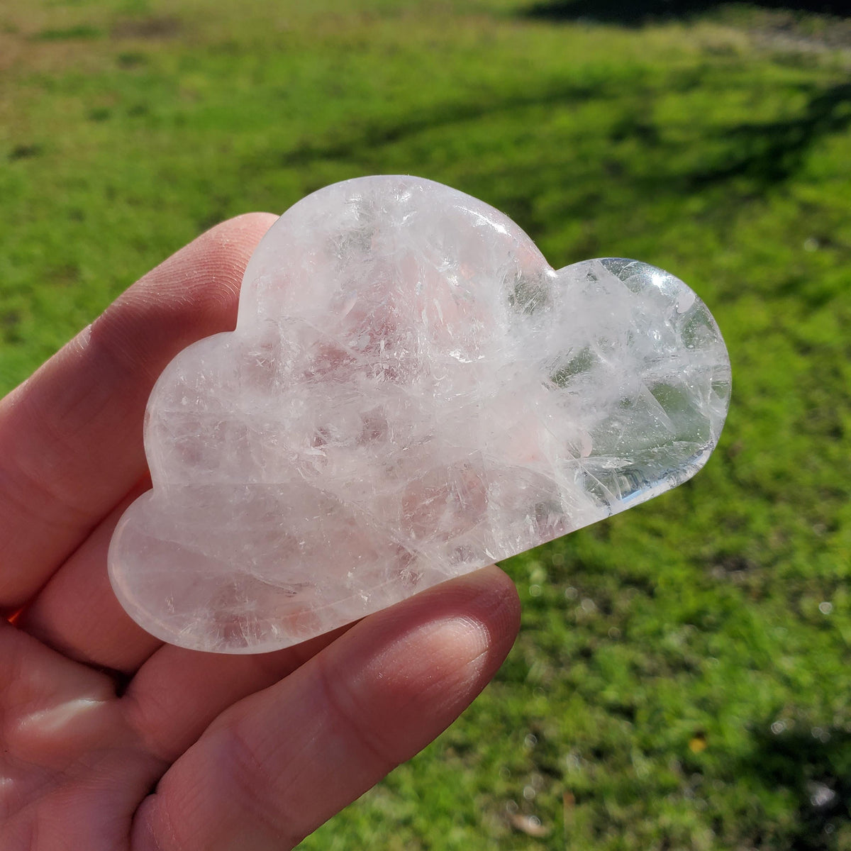 Standing Clear Quartz Cloud - Counteracts the Negative, Magnifies Positive Energy, Cleanses Aura - Crystal Healing Gemstone Display