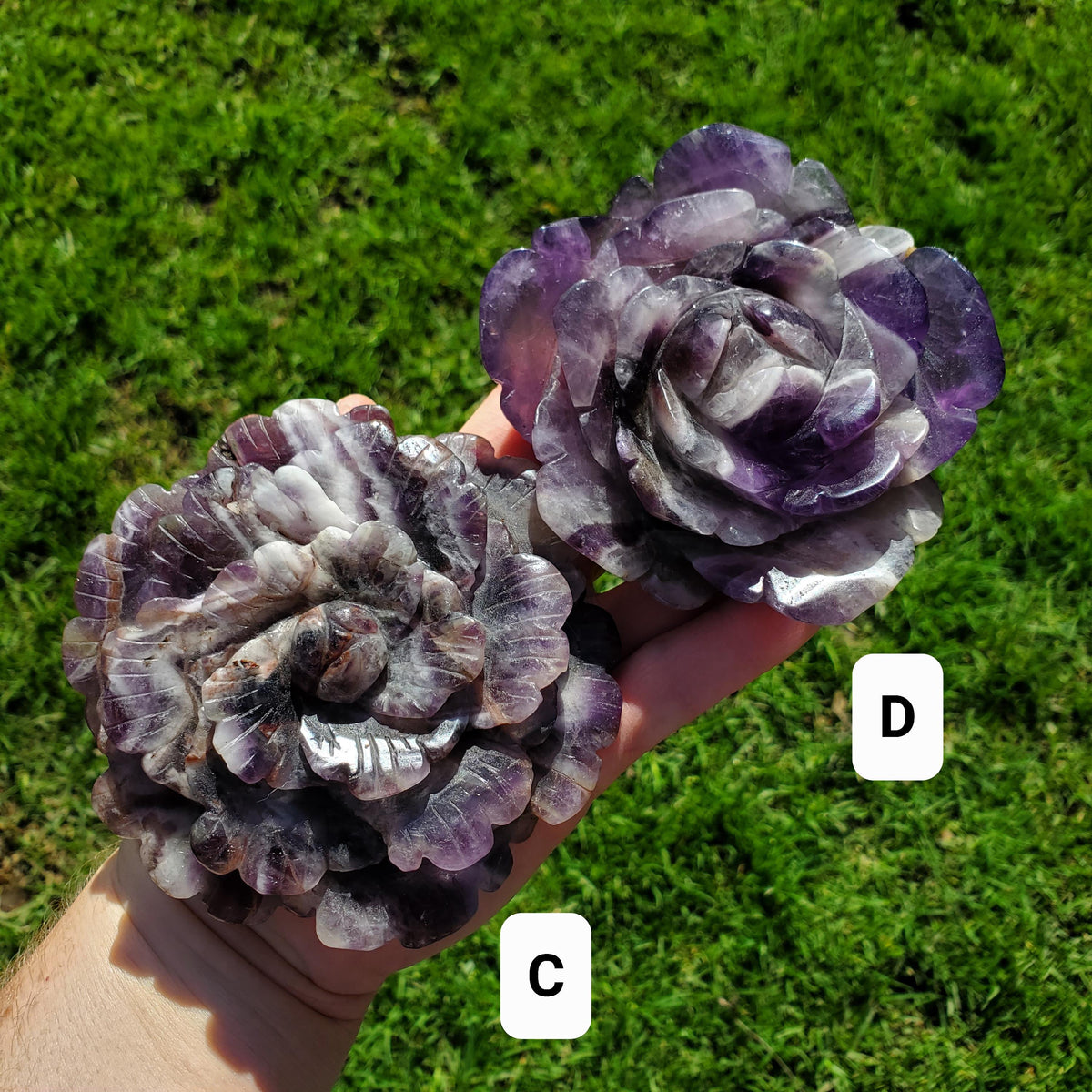 Big Dream Amethyst Flower - Calming, Energetic Protection, Positivity, Spiritual Connection - Purple Amethyst Rose Statement Crystal Healing