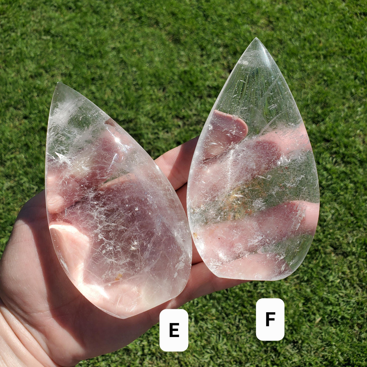 Chunky Clear Quartz Flame - Counteracts Negativity, Energizes Positive Energy, Cleanses The Aura - Standing Quartz Crystal Point Gemstone