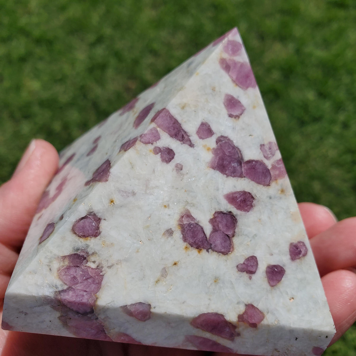 Chunky Pink Tourmaline Pyramid - Unconditional Love, Healing, Understanding, Safe - Rubellite Crystal Healing Gemstone Statement