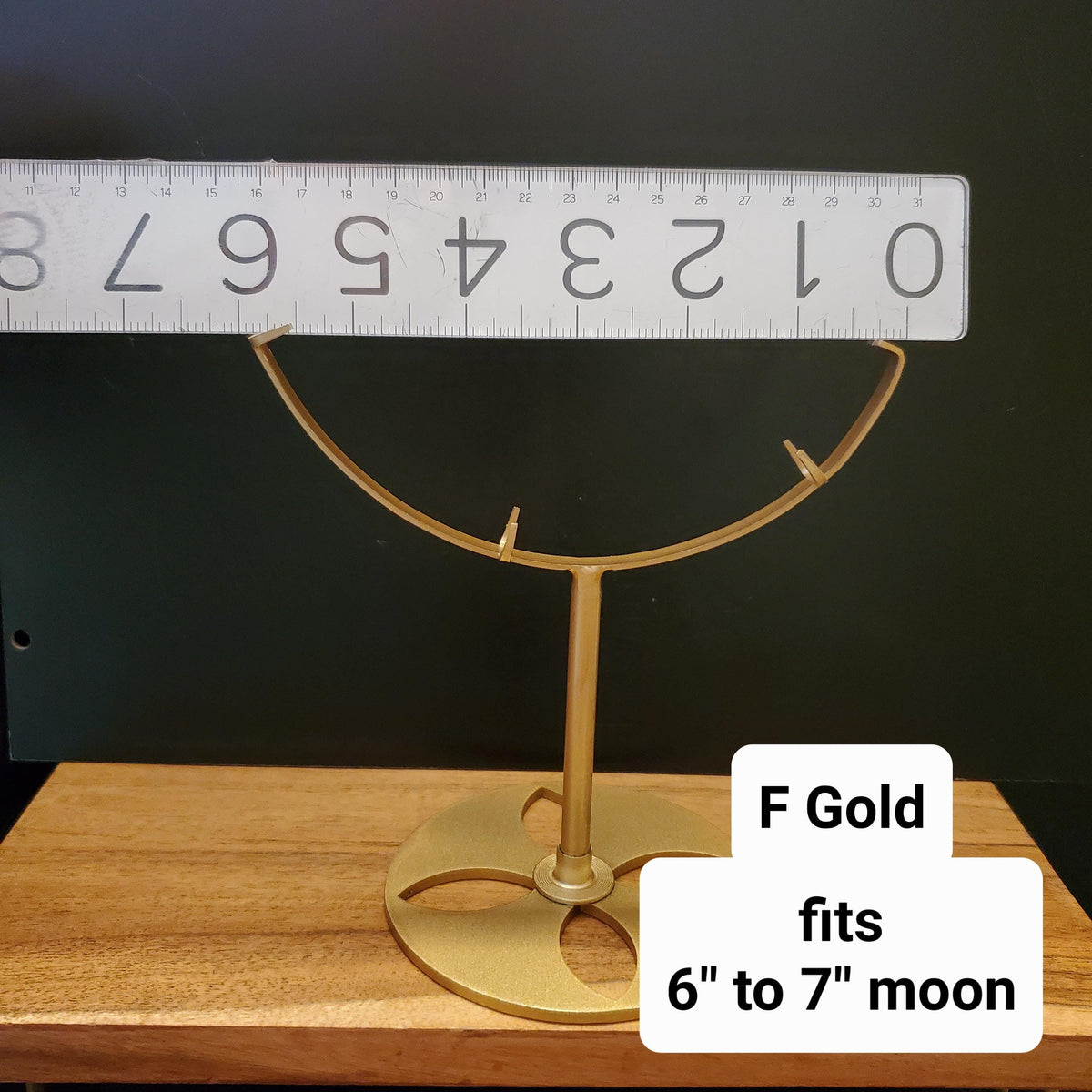 Gold or Black Stand for Moon - STAND ONLY - To Display Your Crystal Moon - Size Details in Photos - Message Me With Any Questions
