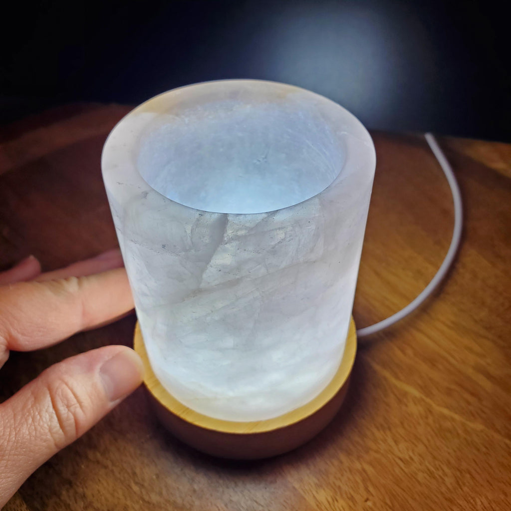 Rose Quartz Accent Light - Unconditional Love, Compassion, Kindness, Self Love - Pink Mood Lamp Crystal Statement Room Decor Night Light