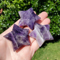 Cute Dream Amethyst Star 2" - Calming, Energetic Protection, Positivity, Divine Love - Purple Crystal Trinket Stone