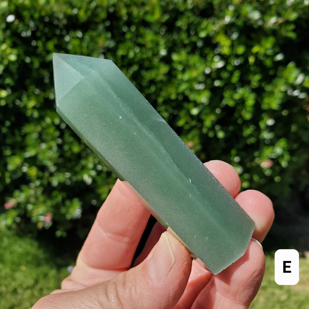Green Aventurine Tower - Manifestation, Prosperity, Wealth, Luck - Quartz Crystal Point Generator Healing Gemstones