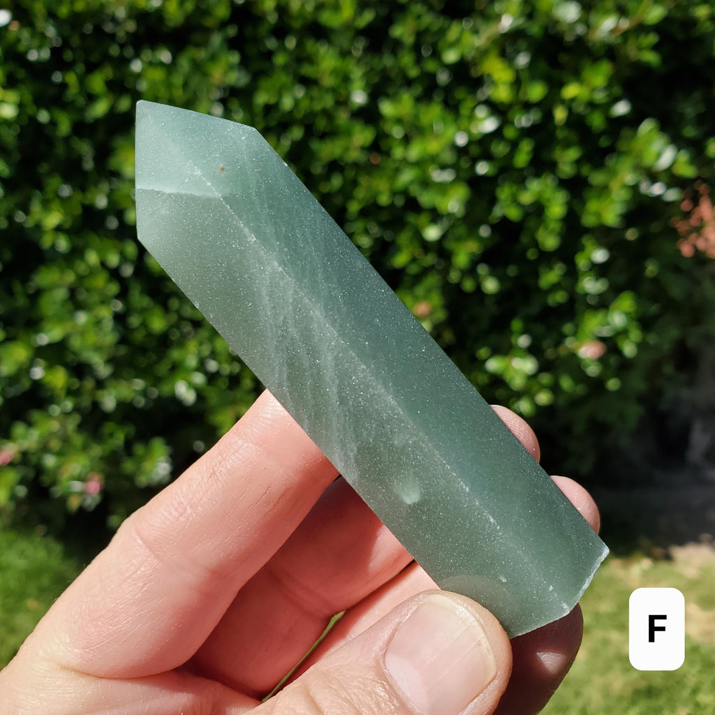 Green Aventurine Tower - Manifestation, Prosperity, Wealth, Luck - Quartz Crystal Point Generator Healing Gemstones