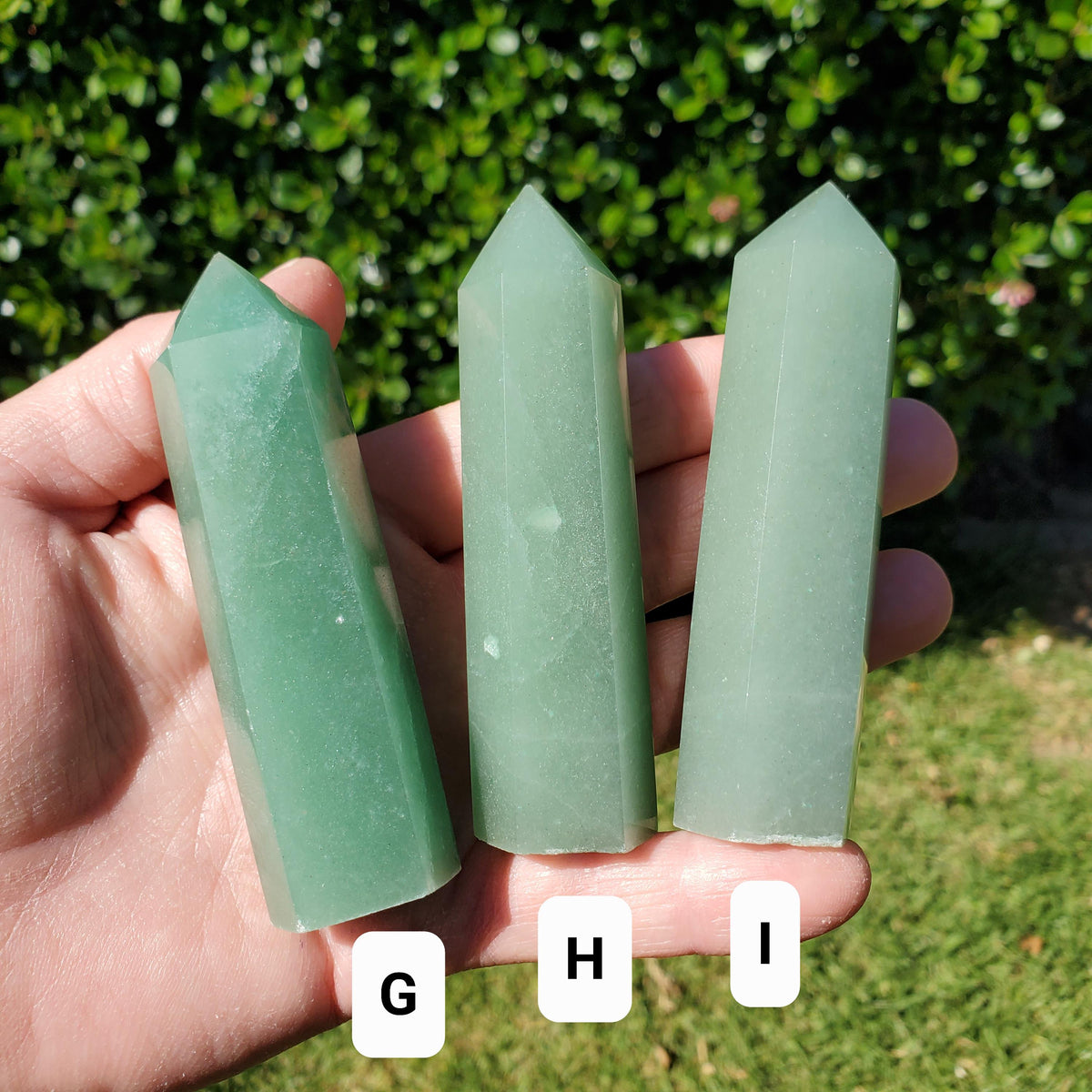 Green Aventurine Tower - Manifestation, Prosperity, Wealth, Luck - Quartz Crystal Point Generator Healing Gemstones