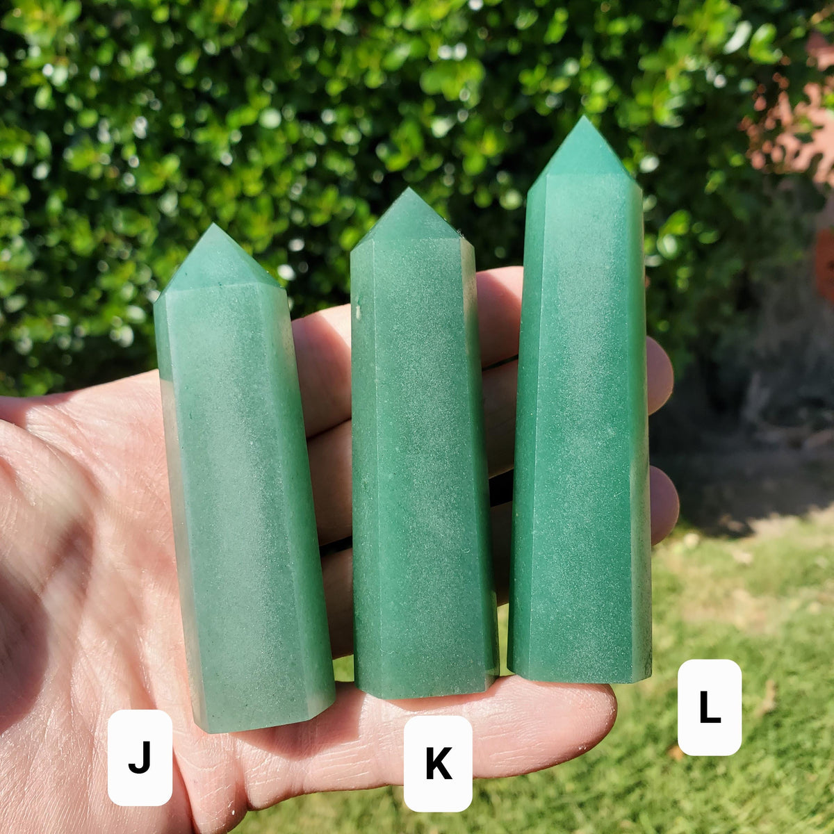 Green Aventurine Tower - Manifestation, Prosperity, Wealth, Luck - Quartz Crystal Point Generator Healing Gemstones