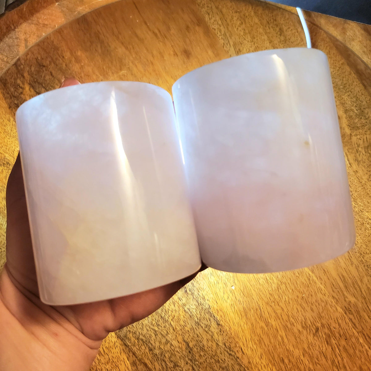 Rose Quartz Accent Light - Unconditional Love, Compassion, Kindness, Self Love - Pink Mood Lamp Crystal Statement Room Decor Night Light
