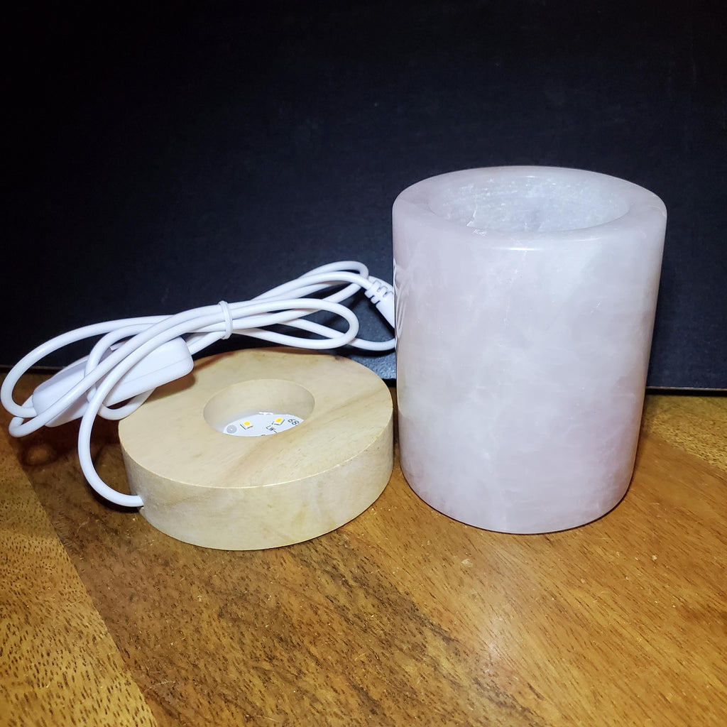 Rose Quartz Accent Light - Unconditional Love, Compassion, Kindness, Self Love - Pink Mood Lamp Crystal Statement Room Decor Night Light
