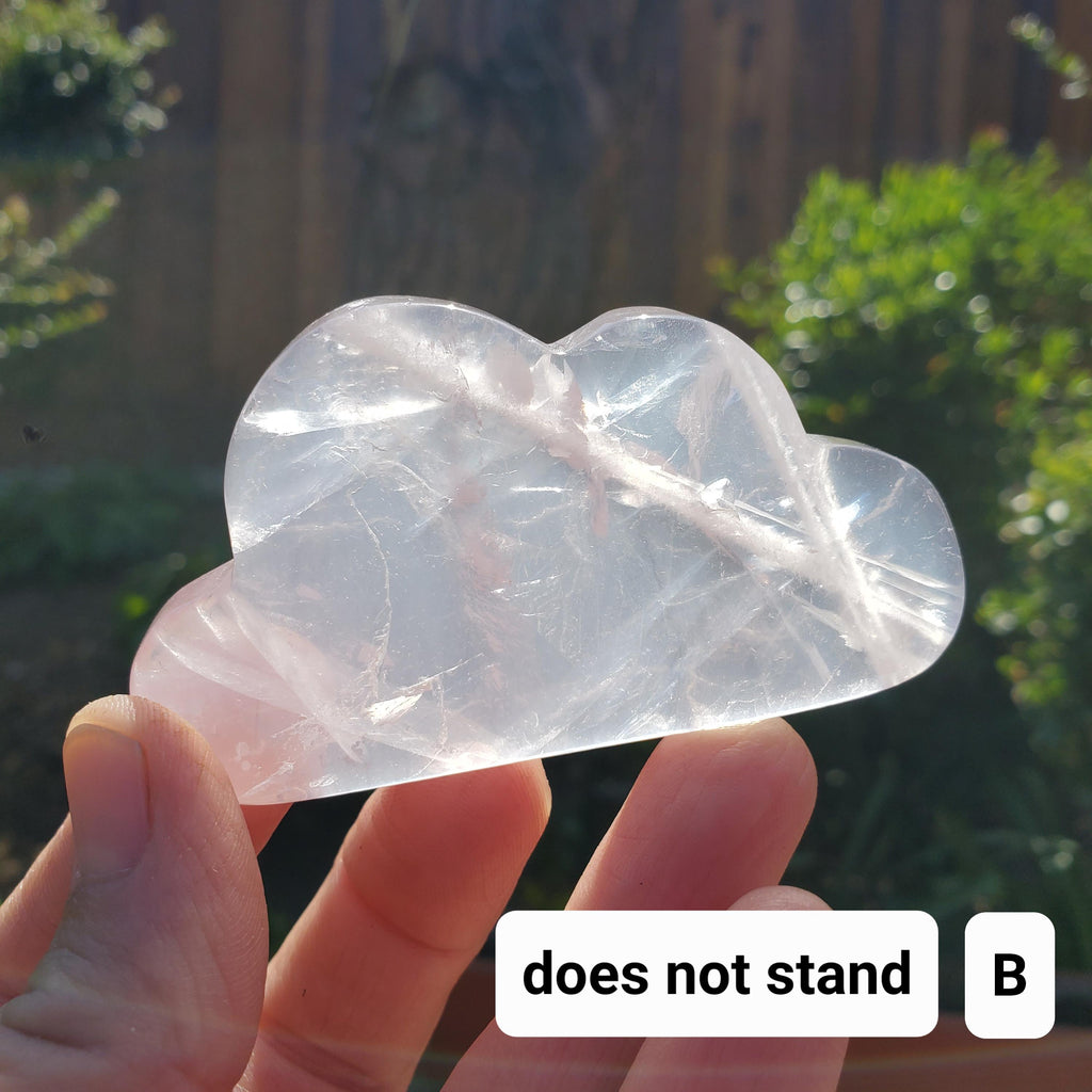 Rose Quartz Cloud - Unconditional Love, Compassion, Kindness, Self Love - Standing Pink Cloud Crystal Stone Healing Gemstones