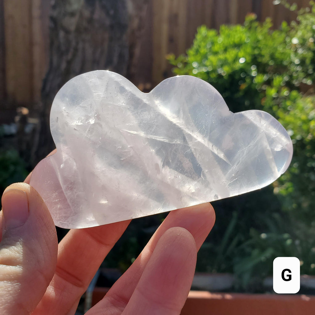 Rose Quartz Cloud - Unconditional Love, Compassion, Kindness, Self Love - Standing Pink Cloud Crystal Stone Healing Gemstones