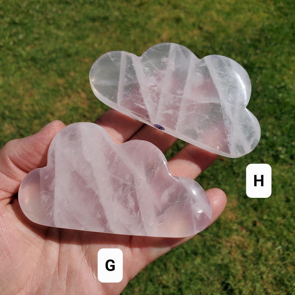 Rose Quartz Cloud - Unconditional Love, Compassion, Kindness, Self Love - Standing Pink Cloud Crystal Stone Healing Gemstones